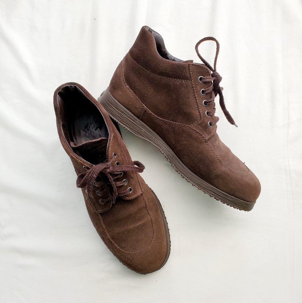Ankle boots brown suede by  Hogan